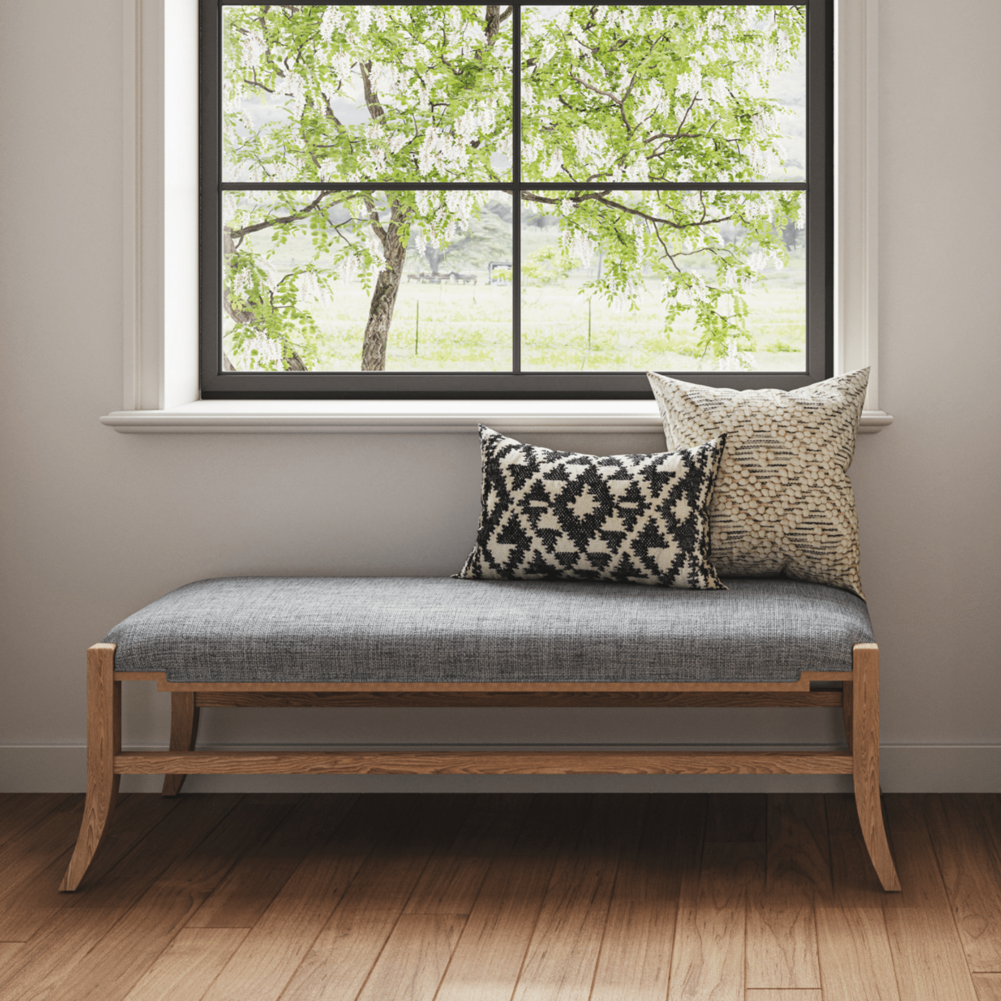 Longport Upholstered Bench - Our Boat House