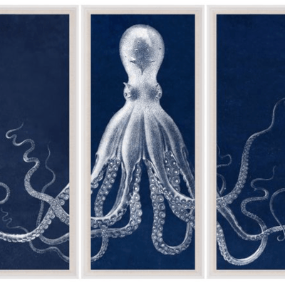 Lord Bodner in Blue - Triptych Framed Artwork - Our Boat House