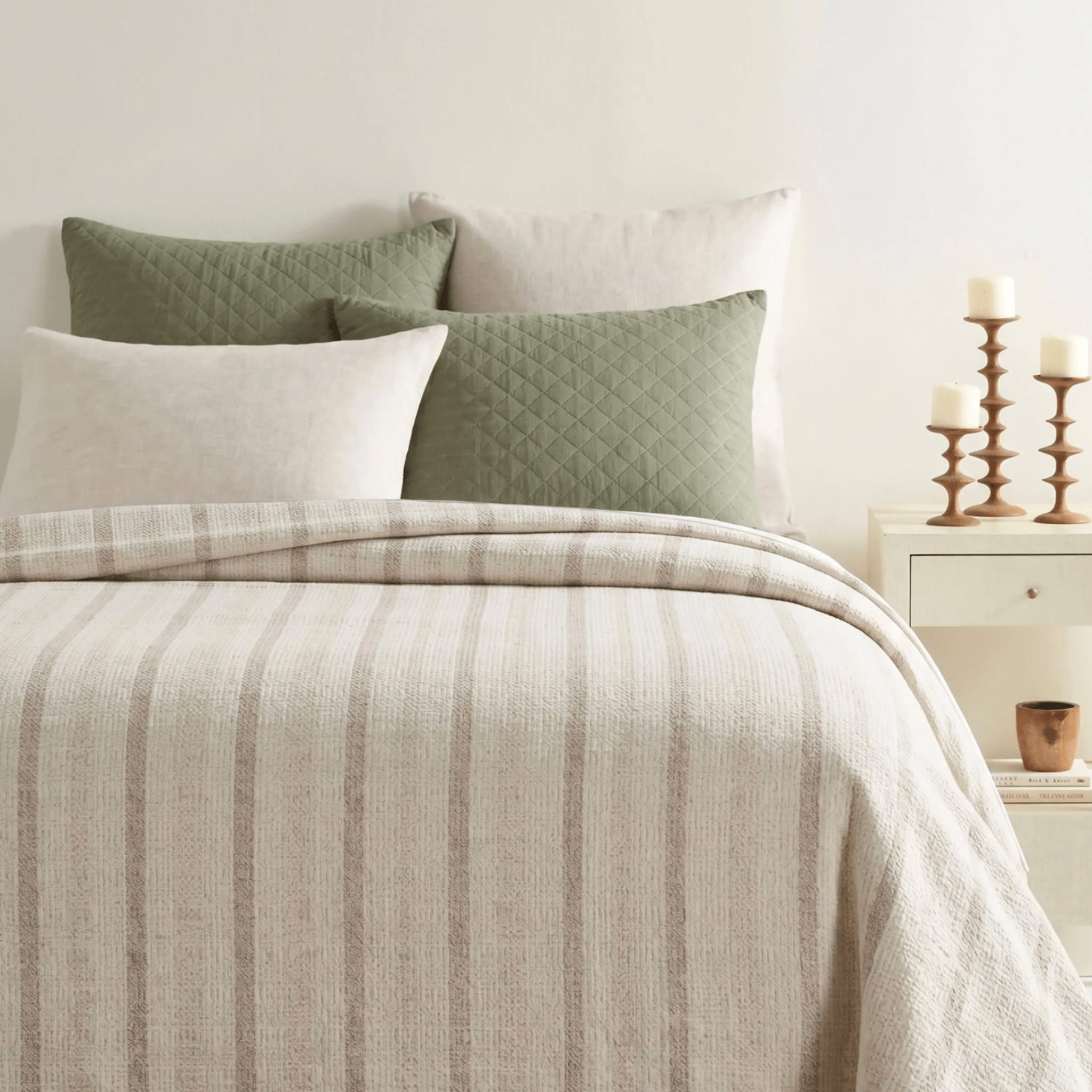 Lowen Stripe Blanket - Natural - Our Boat House