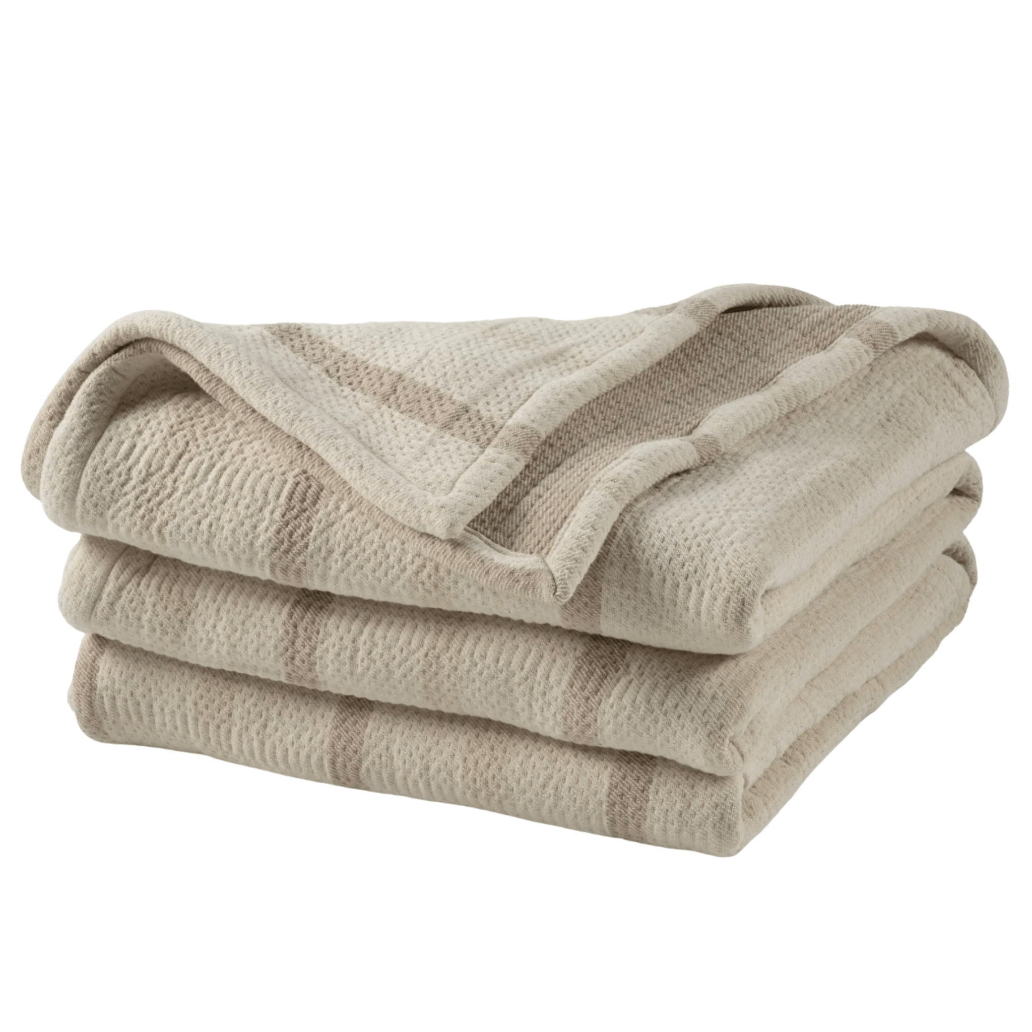 Lowen Stripe Blanket - Natural - Our Boat House