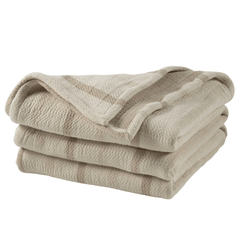 Lowen Stripe Blanket - Natural - Our Boat House