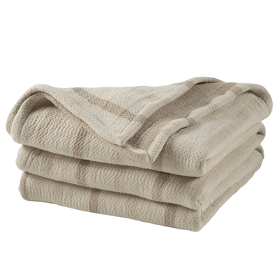 Lowen Stripe Blanket - Natural - Our Boat House