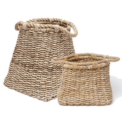 Lucas Banana Bark Wicker Baskets - Two Sizes - Our Boat House