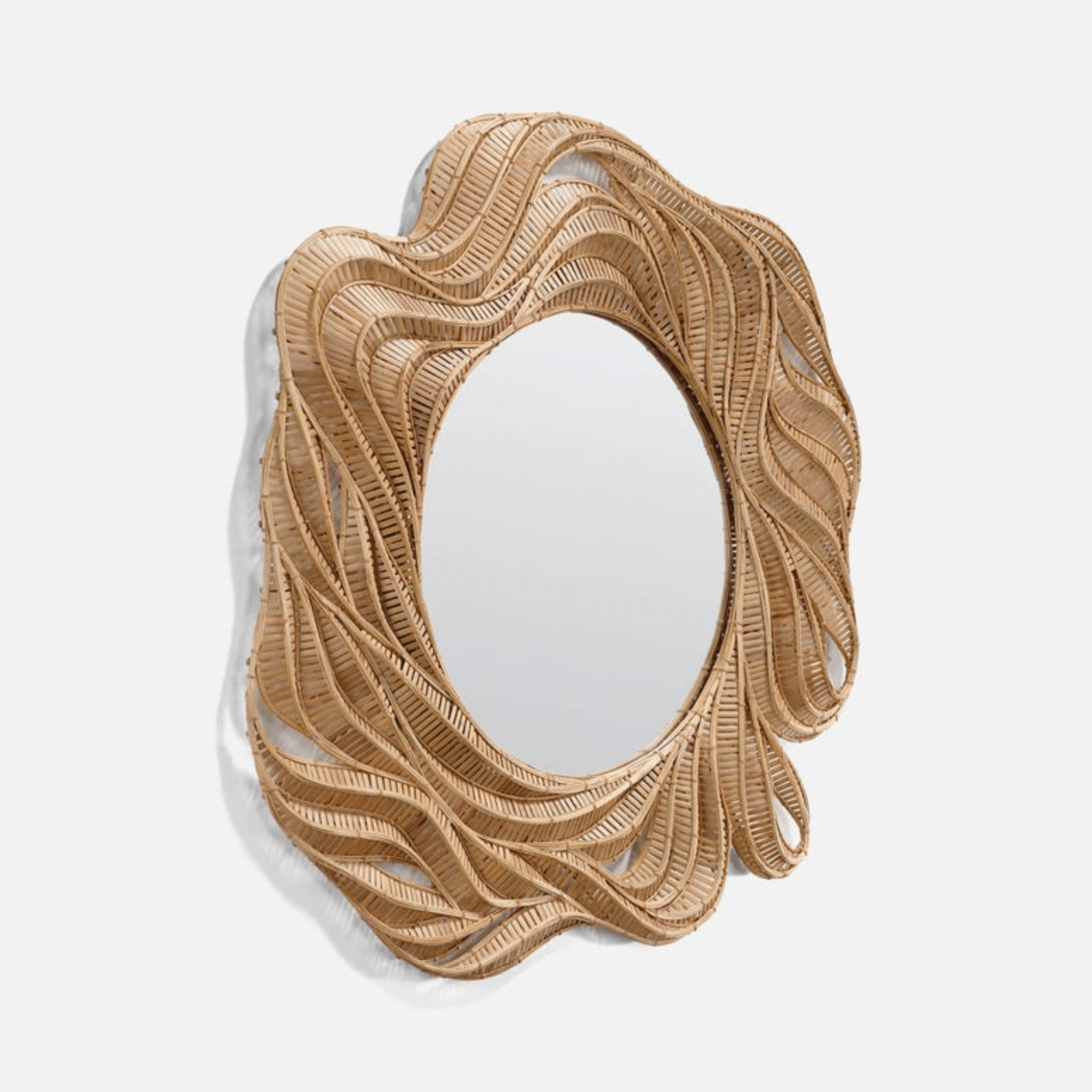 Lucien Bamboo Round Mirror - Our Boat House