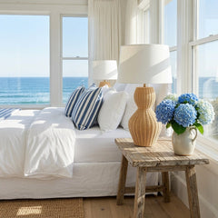 Lucy Rattan Table Lamp - Our Boat House
