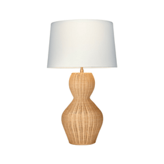 Lucy Rattan Table Lamp - Our Boat House
