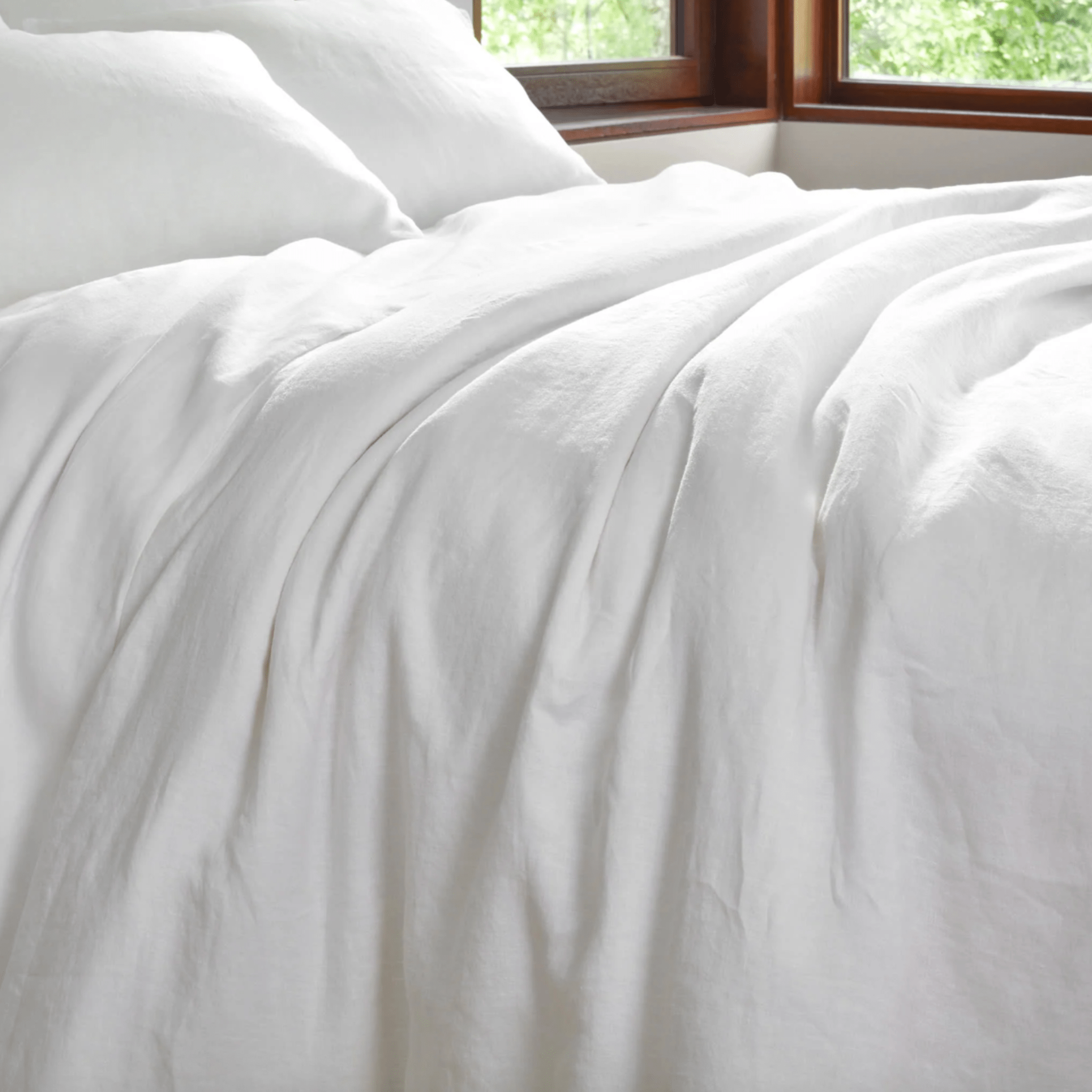 Lush Linen Duvet Cover - White - Our Boat House