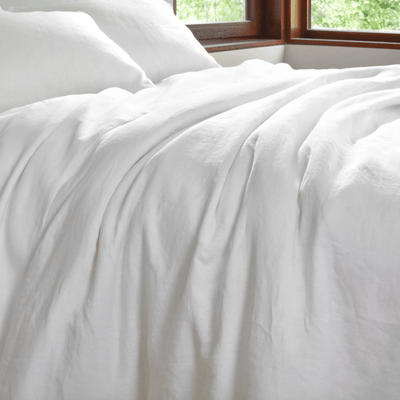 Lush Linen Duvet Cover - White - Our Boat House