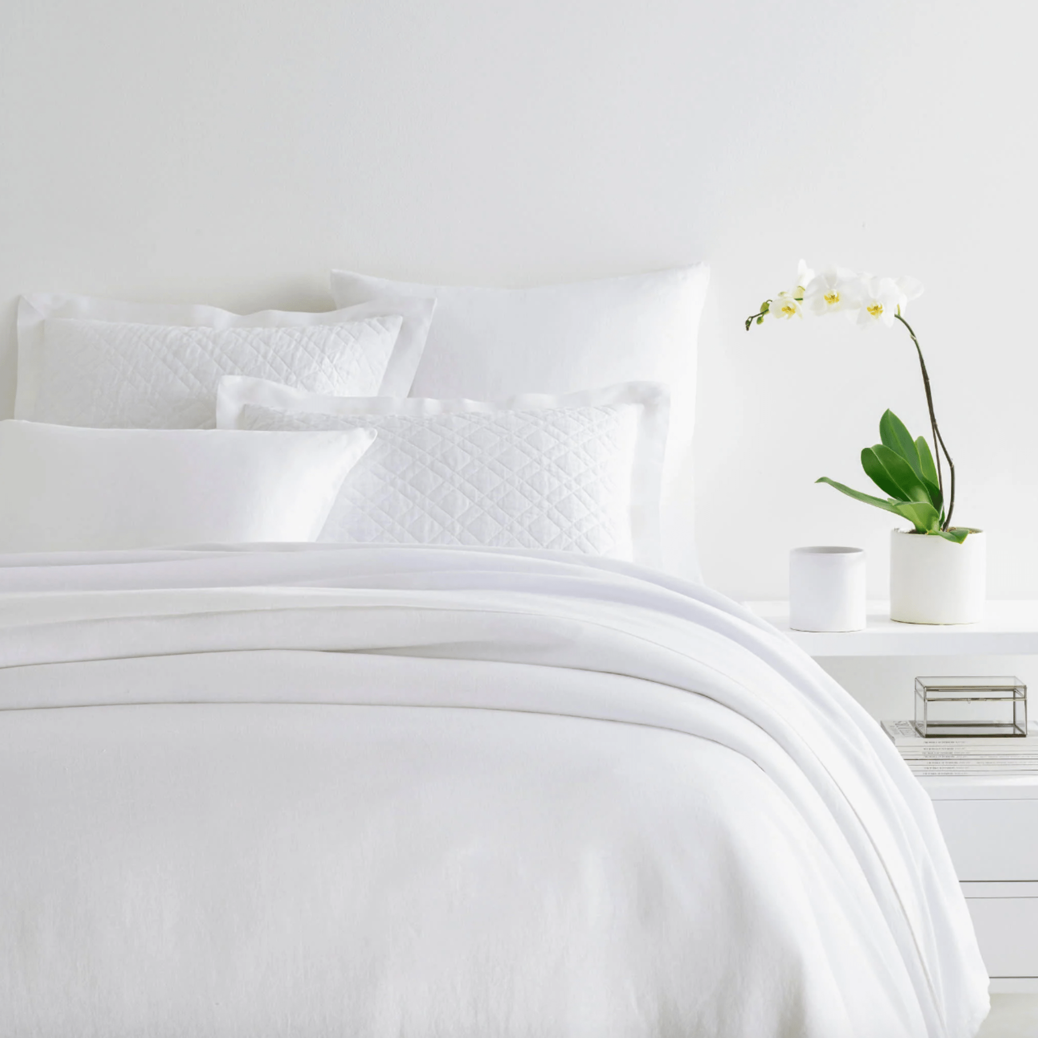 Lush Linen Duvet Cover - White - Our Boat House