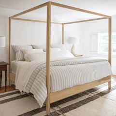 Lush Linen Sham - Ivory - Our Boat House