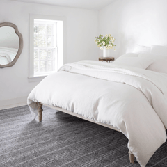 Lush Linen Sham - White - coastal inspired home furnishing