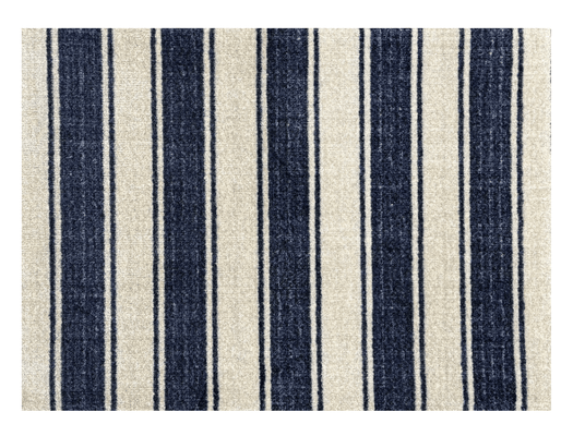 Machine Washable - Boho Blue Stripes - Our Boat House
