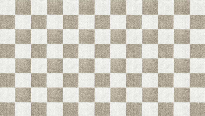 Machine Washable - Taupe Checkered Rug - Our Boat House