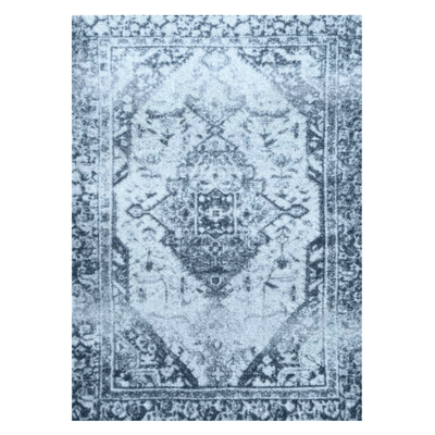 Machine Washable - Vintage Denim Blue Rug - Our Boat House