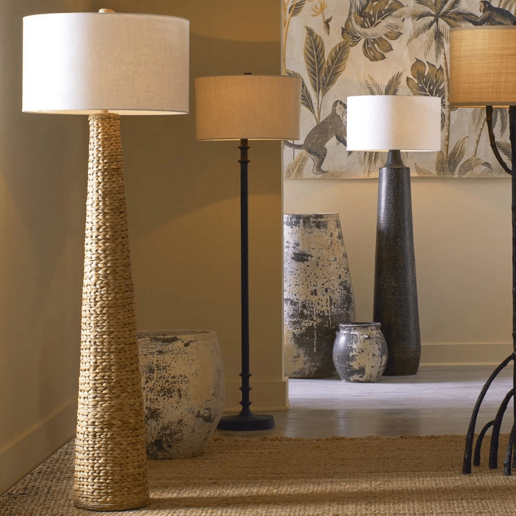 Madagascar Floor Lamp - Two Colors - coastal inspired home furnishing lifestyle