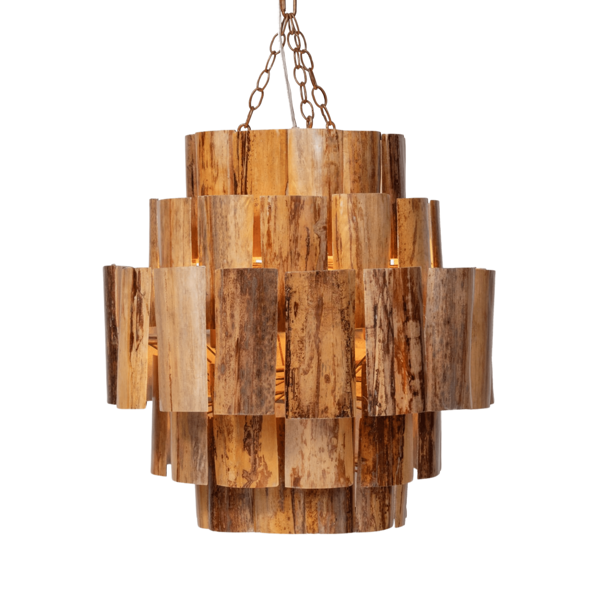 Madison Banana Bark Chandelier - Natural Dark - Our Boat House