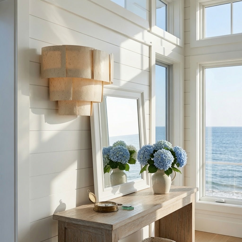 Madison Banana Bark Sconce - Two Finishes - Our Boat House