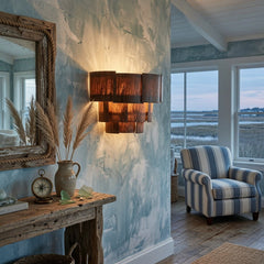 Madison Banana Bark Sconce - Two Finishes - Our Boat House