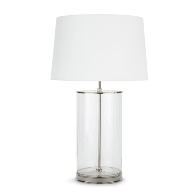 Magelian Glass Table Lamp - Nickel - Our Boat House