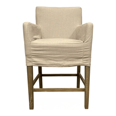 Magnolia Bay Slipcovered Counter Stool - Our Boat House