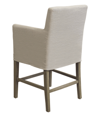 Magnolia Bay Slipcovered Counter Stool - Our Boat House