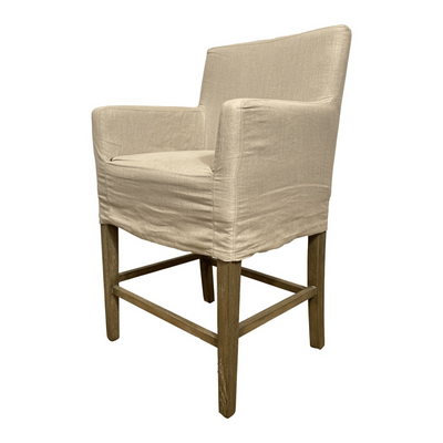 Magnolia Bay Slipcovered Counter Stool - Our Boat House