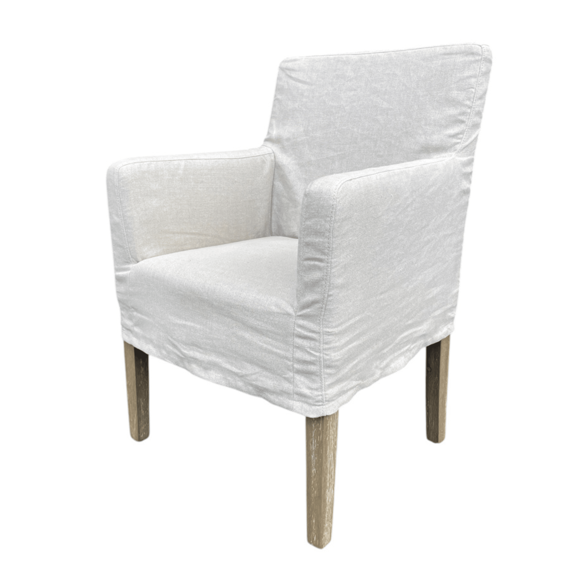 Magnolia Slipcovered Dining Arm Chair - Our Boat House