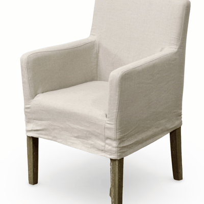 Magnolia Slipcovered Dining Arm Chair - Our Boat House