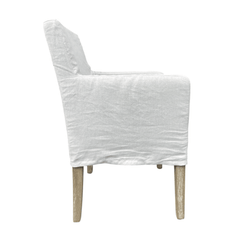 Magnolia Slipcovered Dining Arm Chair - Our Boat House