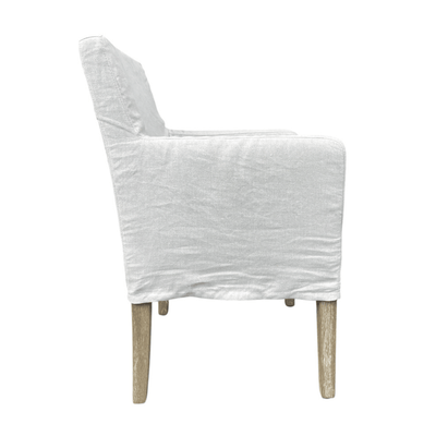Magnolia Slipcovered Dining Arm Chair - Our Boat House