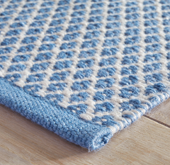 Mainsail Handwoven Indoor/Outdoor Rug - French Blue