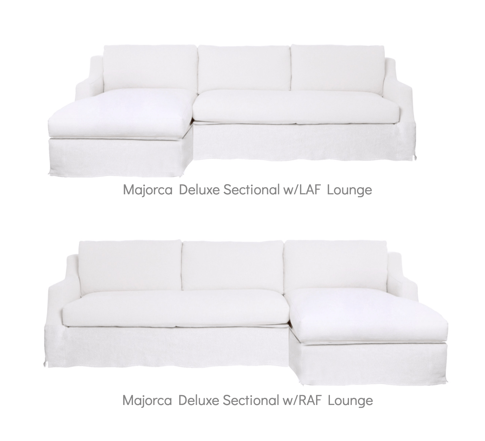 Majorca Deluxe 2 - Pc Slipcovered Sectional w/Lounge - Our Boat House