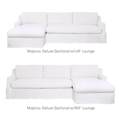 Majorca Deluxe 2 - Pc Slipcovered Sectional w/Lounge - Our Boat House
