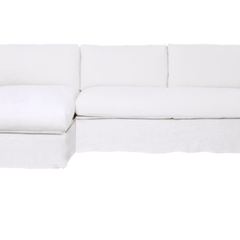 Majorca Deluxe 2 - Pc Slipcovered Sectional w/Lounge - Our Boat House