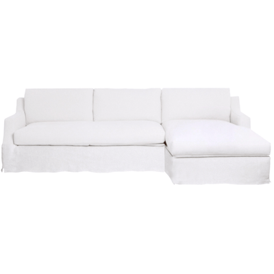 Majorca Deluxe Slipcovered Sectional w/RAF Lounge - Our Boat House