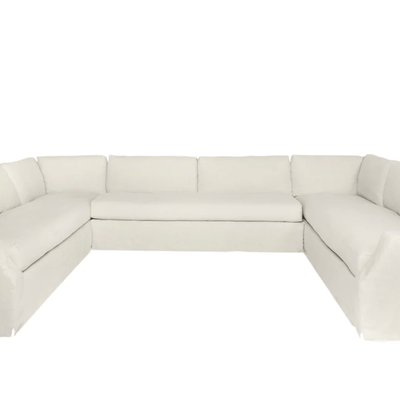 Majorca Deluxe Three - Piece U - Slipcovered 172in Sectional - Our Boat House