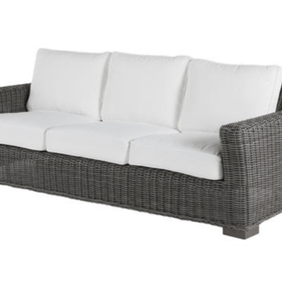 Malibu Outdoor Wicker Sofa - Slate Gray - Our Boat House
