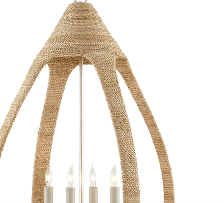Malta Abaca Rope Chandelier - Our Boat House