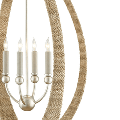 Malta Abaca Rope Chandelier - Our Boat House