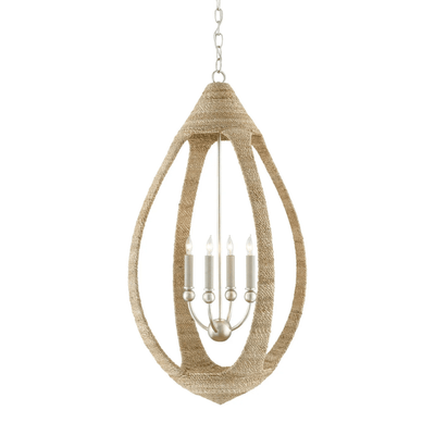 Malta Abaca Rope Chandelier - Our Boat House