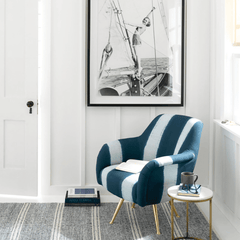 Malta Blue Wool Rug - Our Boat House