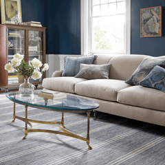 Malta Blue Wool Rug - Our Boat House