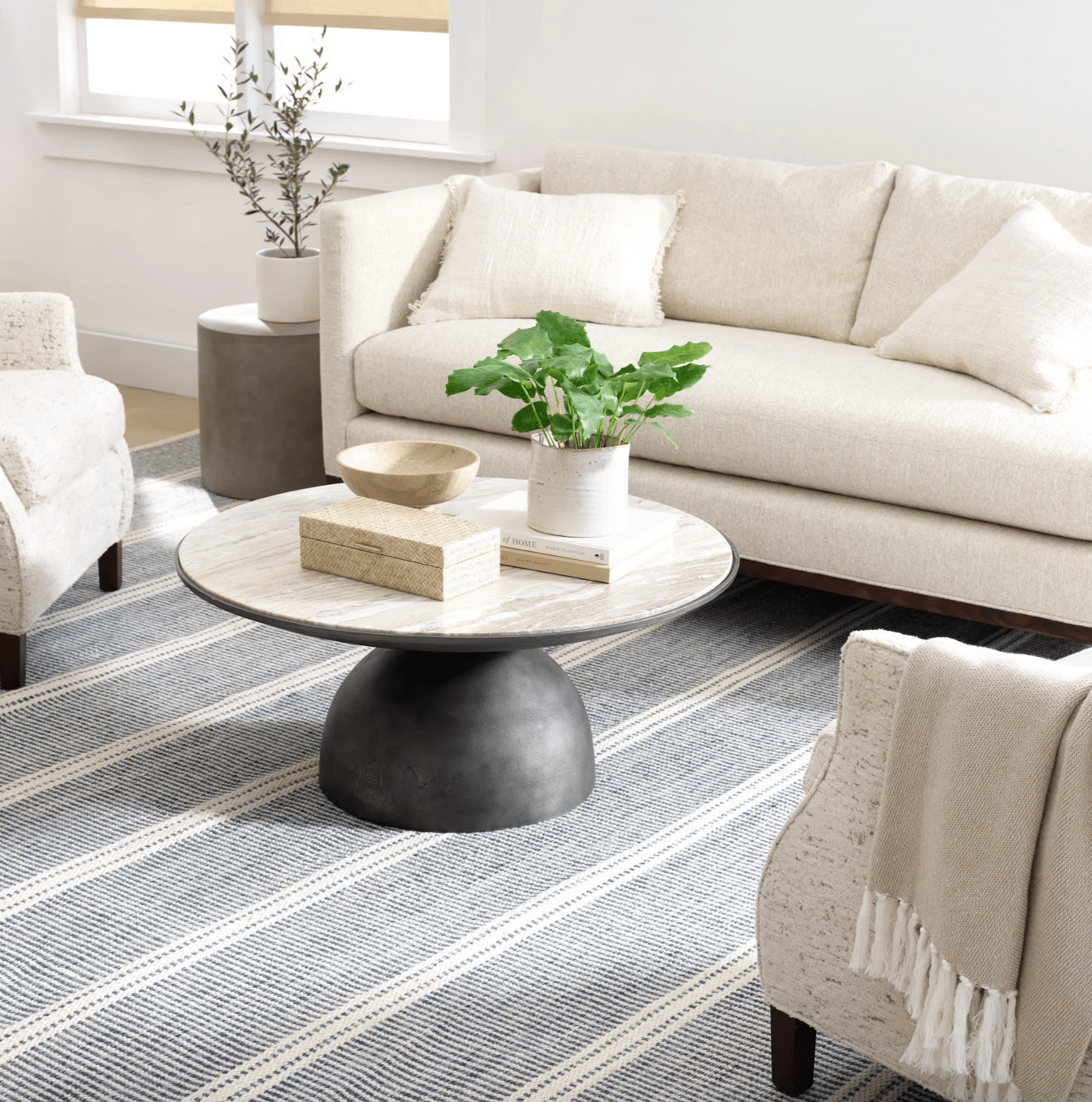 Malta Blue Wool Rug - Our Boat House