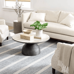 Malta Blue Wool Rug - Our Boat House