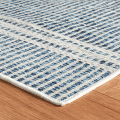 Malta Machine Washable Rug - Blue - Our Boat House