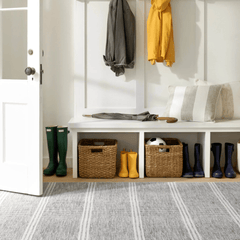 Malta Machine Washable Rug - Grey - coastal inspired home furnishing lifestyle