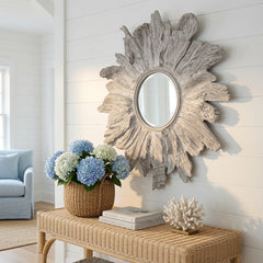 Mangrove Whitewashed Mirror - Two Sizes - Our Boat House