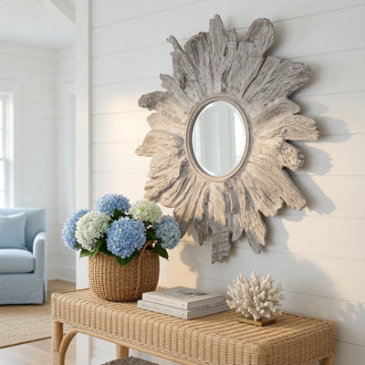 Mangrove Whitewashed Mirror - Two Sizes - Our Boat House