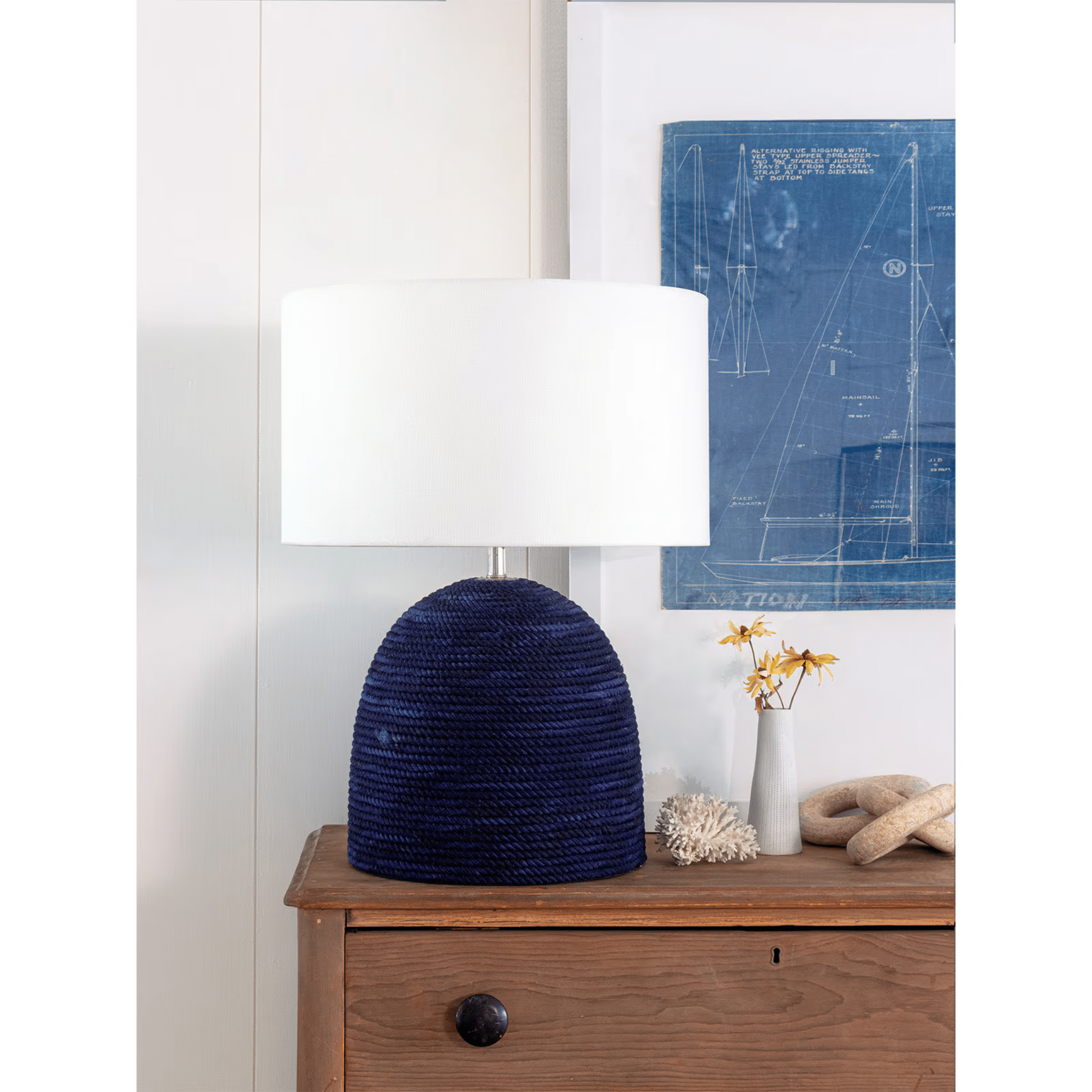 Manuka Indigo Rope Table Lamp - coastal inspired home furnishing lifestyle