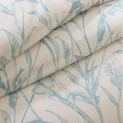 Margot Linen Pewter Blue Sham - Our Boat House